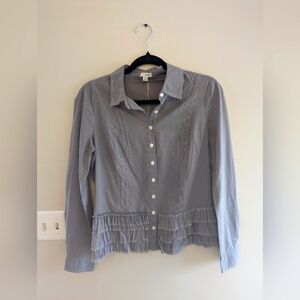 Anthropologie Odille Buttondown | Ruffle Detailing